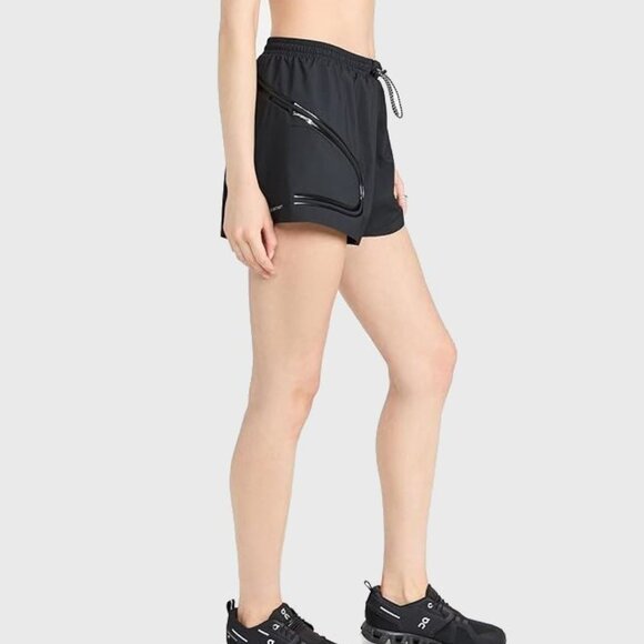 NEW Stella McCartney x Adidas Women TruePace Black Running Shorts - Picture 3 of 6